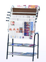 TMNB-0002 烤漆書報架(附4支報夾) L62xW